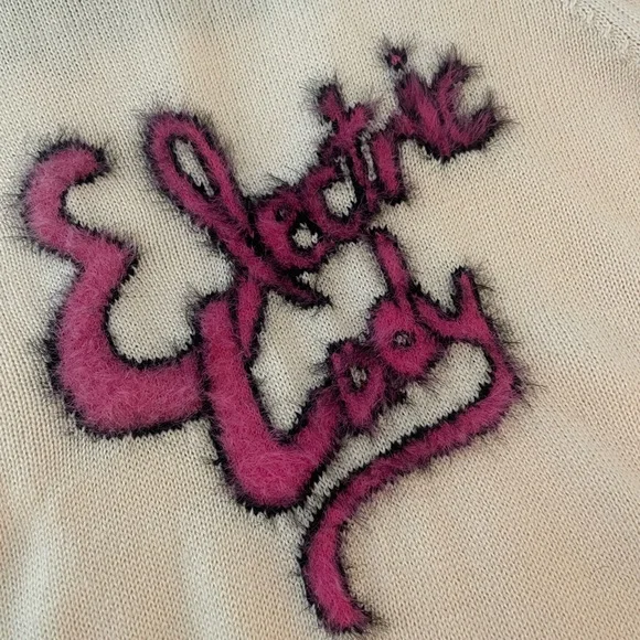 NWOT Stoned Immaculate + Jimi Hendrix Electric Lady sweater size Small 🎸💫💖 - Picture 3 of 10